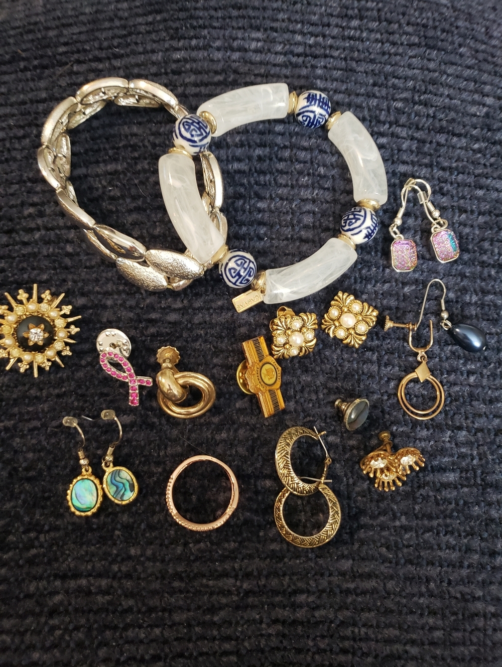 Mix Matched Jewelry Pieces